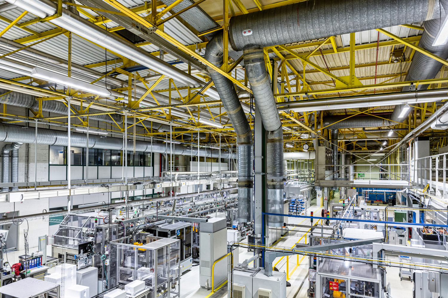 Photographie de reportage industriel dans une grande usine